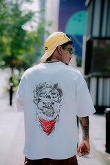 Rebel Skull – Drop-Shoulder T-Shirt