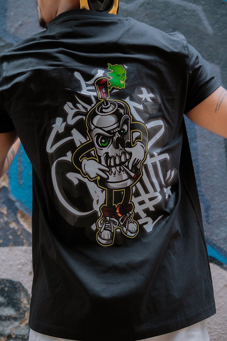 Spray Skull Street Tee – Urban Graffiti Edition